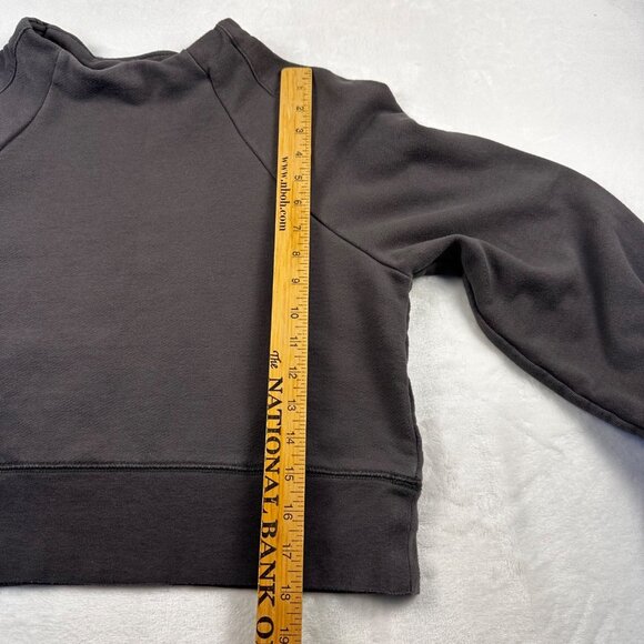 Free people Womens Cropped Sweatshirt Sz M The Class Shanti Top Raglan Sleeves - Picture 8 of 10